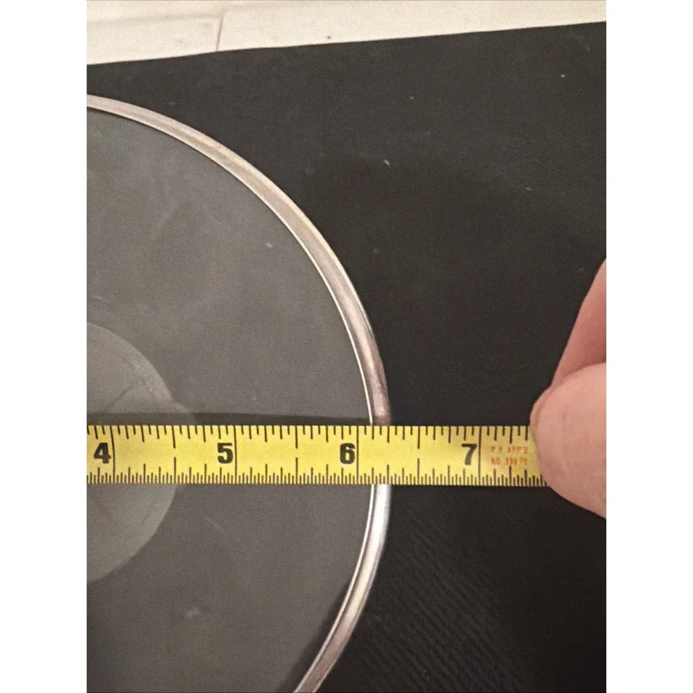 Tasty 6 1/8 Inch Replacement Tempered Glass Cooking Lid Grey Handle